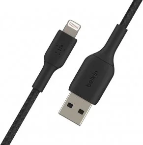 Фото: Кабель Belkin Braided AM / Lightning 2m Black (CAA002BT2MBK) № 3 | KTC