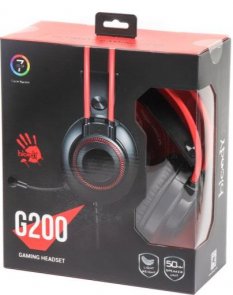 Гарнітура A4tech G200 Bloody Black/Red