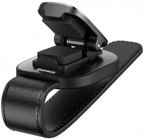 Фото: Автомобільний тримач для окуляр Baseus Platinum Vehicle eyewear clip clamping type Black (ACYJN-B01) № 3 | KTC
