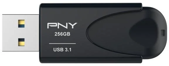 Фото: Флешка USB PNY Attache 4 256GB Black (FD256ATT431KK-EF) № 2 | KTC