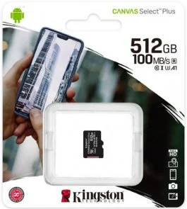 Фото: FLASH пам'ять Kingston Canvas Select Plus A1 Micro SDXC 512GB (SDCS2/512GBSP) № 2 | KTC