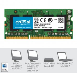  Оперативна пам’ять Crucial for Mac DDR3L 1x4GB (CT4G3S160BJM)