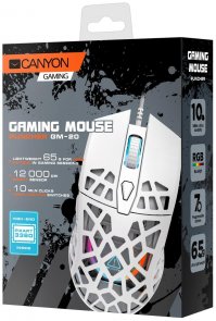 Миша Canyon Puncher GM-20 White (CND-SGM20W)