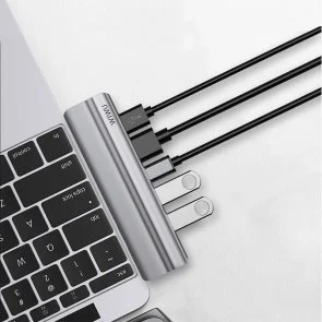 Фото: USB-хаб WIWU T9 8in1 Gray (6957815514984) № 2 | KTC