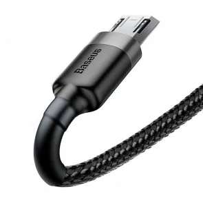 Фото: Кабель Baseus Cafule 1.5A AM / Micro USB 2m Grey/Black (CAMKLF-CG1) № 5 | KTC