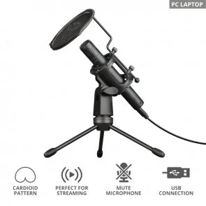 Фото: Мікрофон Trust GXT 241 Velica USB Black (24182) № 3 | KTC