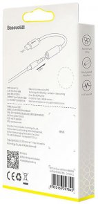 Перехiдник Baseus Type-C / 3.5mm F Black (CATL54-01)