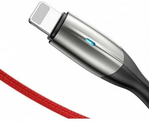 Фото: Кабель Baseus Horizontal Data Cable 1.5A AM / Lightning 2m Red (CALSP-C09) № 2 | KTC