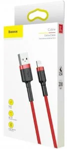 Фото: Кабель Baseus Cafule 1.5A AM / Lightning 2m Red (CALKLF-C09) № 6 | KTC