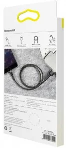 Фото: Кабель Baseus Cafule 2.4A AM / Lightning 0.5m Black/Gray (CALKLF-AG1) № 6 | KTC