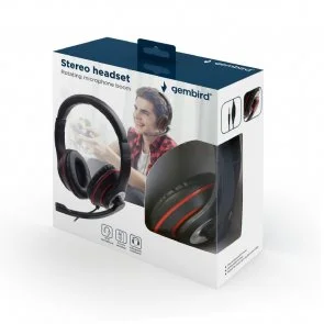 Фото: Гарнітура Gembird MHS-03-BKRD Black/Red № 2 | KTC