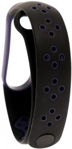 Ремінець Mijobs Mi Band 5 - Silicon SPORT Black/Blue