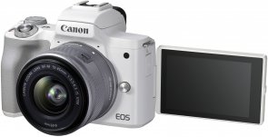 Цифрова фотокамера Canon EOS M50 Mk2 kit 15-45mm IS STM White (4729C028)