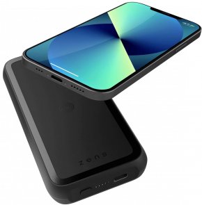 Батарея універсальна Zens Magnetic Single Powerbank with Stand 10000mAh Black (ZEPP04M/00)