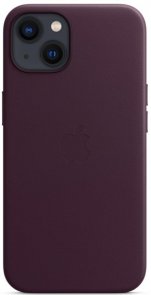 Чохол Apple for iPhone 13 - Leather Case with MagSafe Dark Cherry (MM143)