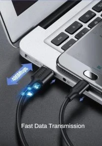 Фото: Кабель UGREEN US289 Cable Nickel Plating 2A AM / MicroUSB 0.5m Black (US289/60135) № 4 | KTC