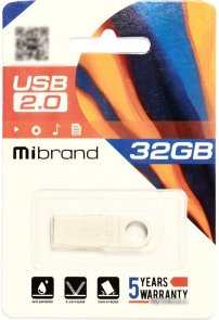 Флешка USB Mibrand Puma 16GB Silver (MI2.0/PU32U1S)