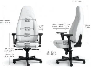 Фото: Крісло Noblechairs Icon White Edition (NBL-ICN-PU-WED) № 6 | KTC