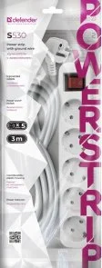 Фото: Мережевий фільтр Defender S530 5/3m White (99242) № 3 | KTC