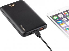 Батарея універсальна Riva VA2537 QC/PD 10000mAh Black