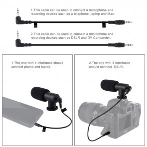 Комплект блогера Puluz PKT3094B 4in1 (світло, кріплення, тримач для телефону, мікрофон)