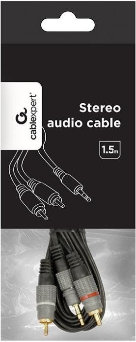 Кабель Cablexpert Jack 3.5mm / 2xRCA 1.5m Black (CCA-352-1.5M)