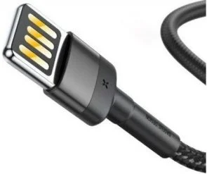 Фото: Кабель Baseus Cafule Special Edition AM / Lightning 1m Black/Grey (CALKLF-GG1) № 2 | KTC