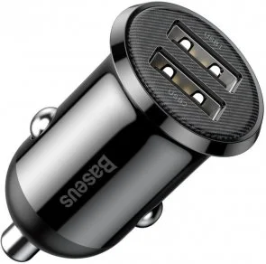 Фото: Автомобільний зарядний пристрій Baseus Grain Pro Car Charger 4.8A Black (CCALLP-01) № 2 | KTC