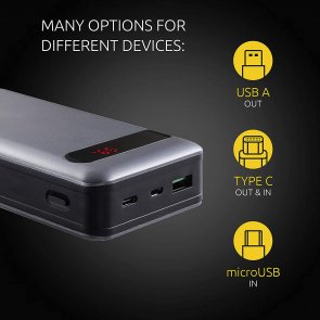 Батарея універсальна Intenso PD20000 20000mAh 18W Black (PB930227)