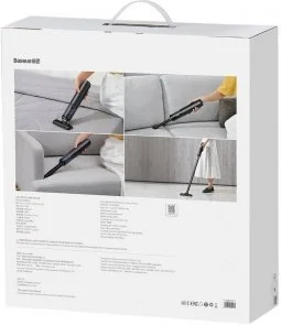 Фото: Ручний бездротовий пилосос Baseus H5 Home Use Vacuum Cleaner Black (VCSS000101) № 7 | KTC