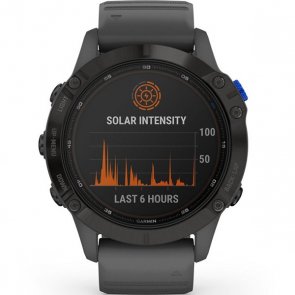 Смарт годинник Garmin Fenix 6 Pro Solar Black with Slate Gray Band (010-02410-11)