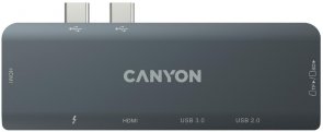 USB-хаб Canyon 7in1 DS-5 Dark Gray (CNS-TDS05B)