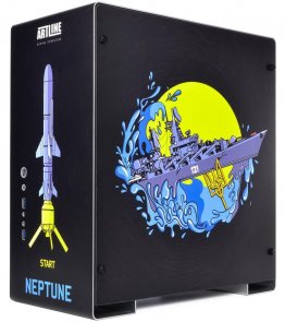 Корпус QUBE Silver Patriot Griffin Neptune with window (QBU5S_WSNU3PN)