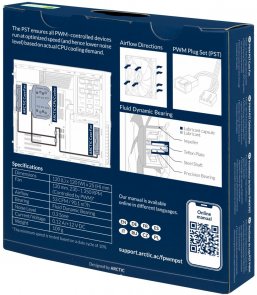 Вентилятор для корпуса Arctic F12 PWM PST Black (ACFAN00200A)
