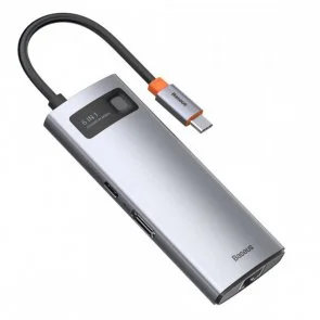Фото: USB-хаб Baseus Metal Gleam Series 6in1 Gray (CAHUB-CW0G) № 2 | KTC