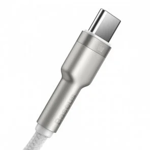 Фото: Кабель Baseus Cafule Metal 66W AM / Type-C 2m White (CAKF000202) № 4 | KTC