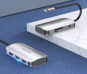 Фото: USB-хаб Vention 6in1 TNHHB Aluminum Alloy № 2 | KTC