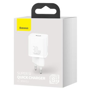 Зарядний пристрій Baseus Super Silicone PD 30W White (CCSUP-J02)