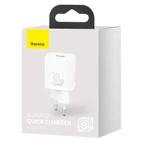 Фото: Зарядний пристрій Baseus Super Silicone PD 30W White (CCSUP-J02) № 4 | KTC