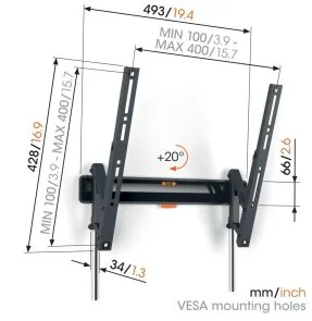 Фото: Кронштейн Vogels TVM 3413 Black (3834130) № 3 | KTC