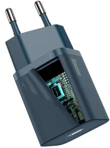 Фото: Зарядний пристрій Baseus Super Si Quick Charger PD 20W Blue (CCSUP-B03) № 4 | KTC
