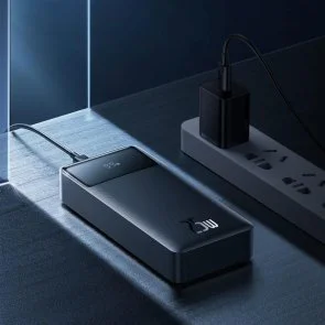 Фото: Батарея універсальна Baseus Digital Display Fast charge 20000mAh 25W Black with Type-C/Type-C cable (PPBD25K) № 7 | KTC