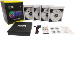 Вентилятор для корпуса AZZA Hurricane II Digital RGB 4psc (FNAZ-12DRGB2-241)