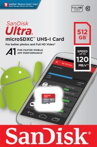 Карта пам'яті SanDisk Ultra A1 Micro SDXC 512GB (SDSQUA4-512G-GN6MN)