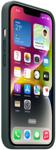 Чохол Apple for iPhone 14 - Leather Case with MagSafe Forest Green (MPP53ZE/A)
