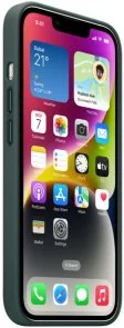Фото: Чохол Apple for iPhone 14 - Leather Case with MagSafe Forest Green (MPP53ZE/A) № 6 | KTC