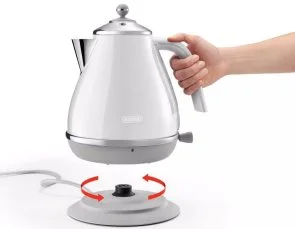 Фото: Електрочайник DeLonghi KBOC 2001 W Icona Capitals № 3 | KTC