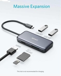 USB-хаб Anker Premium 5in1 Gray (A8334HA1)