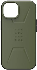 Чохол UAG for Apple iPhone 14 - Civilian Magsafe Olive (114036117272)