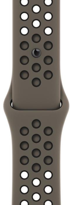 Ремінець Apple for Apple Watch 41mm - Nike Sport Band Olive Grey/Black (MPGT3)